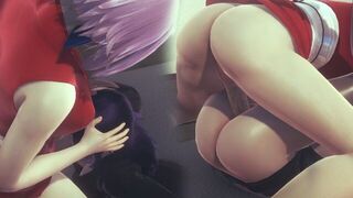 [НАРУТО] Сакура отрастила массивный член фута и трахнула Хинату (3D ПОРНО 60 FPS) порно